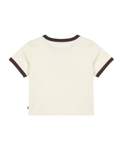 NICK&NICOLE（ニックアンドニコール）の「BUTTERFLY RINGER CROP TOP_CREAM（Tシャツ/カットソー・レディース・その他・FREE）」の5枚目の写真