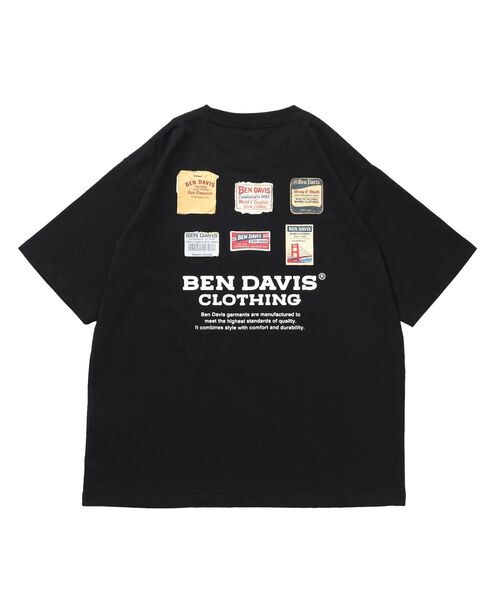BEN DAVIS(ベンデイビス)の「【BEN DAVIS(ベンデイビス)】 LABELS TEE / Tシャツ 半袖 クルーネック 刺繍 ワンポイント プリント ユニセックス オーバーサイズ(Tシャツ/カットソー・メンズ・ブラック/グリーン系その他3/ホワイト・LARGE/MEDIUM/X-LARGE)」の10枚目の写真