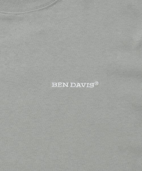 BEN DAVIS(ベンデイビス)の「【BEN DAVIS(ベンデイビス)】 LABELS TEE / Tシャツ 半袖 クルーネック 刺繍 ワンポイント プリント ユニセックス オーバーサイズ(Tシャツ/カットソー・メンズ・ブラック/グリーン系その他3/ホワイト・LARGE/MEDIUM/X-LARGE)」の5枚目の写真