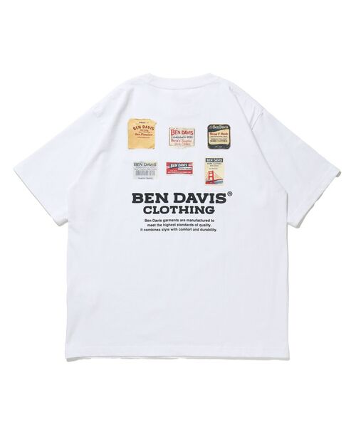 BEN DAVIS(ベンデイビス)の「【BEN DAVIS(ベンデイビス)】 LABELS TEE / Tシャツ 半袖 クルーネック 刺繍 ワンポイント プリント ユニセックス オーバーサイズ(Tシャツ/カットソー・メンズ・ブラック/グリーン系その他3/ホワイト・LARGE/MEDIUM/X-LARGE)」の15枚目の写真