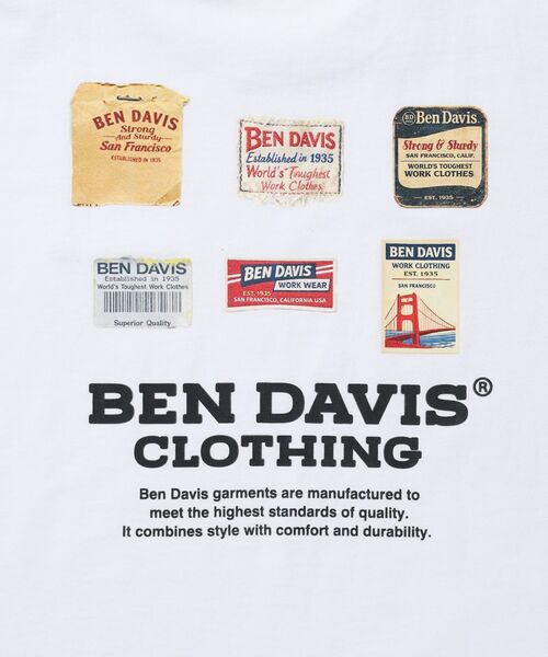 BEN DAVIS(ベンデイビス)の「【BEN DAVIS(ベンデイビス)】 LABELS TEE / Tシャツ 半袖 クルーネック 刺繍 ワンポイント プリント ユニセックス オーバーサイズ(Tシャツ/カットソー・メンズ・ブラック/グリーン系その他3/ホワイト・LARGE/MEDIUM/X-LARGE)」の13枚目の写真