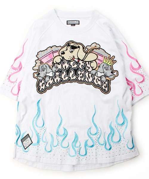 GALFY(ガルフィー)の「【GALFY/ガルフィー】ぴっかぴかパチンカス Tシャツ(Tシャツ/カットソー・メンズ・ホワイト/ブラック・L/M/XL)」の3枚目の写真