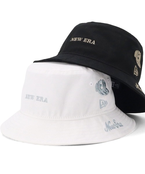NEW ERA(ニューエラ)の「ニューエラゴルフ バケットハット アーカイブロゴ(ハット・メンズ・ホワイト/ブラック・M/L/S/M/L/XL)」の2枚目の写真