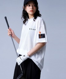 antiqua（アンティカ）の「【STCH】メッシュ生地 吸水速乾 モックネック  プルオーバー（Tシャツ/カットソー）」