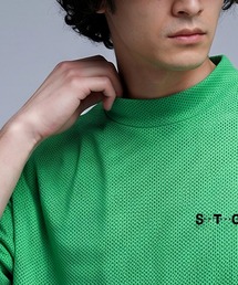 モックネック」に該当するメンズのトップス（グリーン・カーキ/緑色系