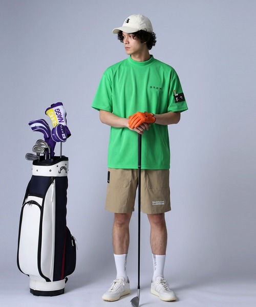 antiqua(アンティカ)の「【STCH】メッシュ生地 吸水速乾 モックネック プルオーバー(Tシャツ/カットソー・レディース・グリーン/ブルー/ブラック/ホワイト・LXL/ML)」の15枚目の写真