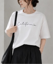 【Bd】刺繍ロゴ 天竺 半袖クルーネックTシャツ