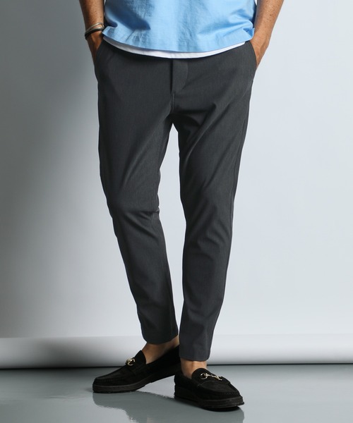 The DUFFER of ST.GEORGE(ザダファーオブセントジョージ)の「『WONDER SHAPE』OXFORD SLIM:360°全方向高伸縮『ワンダーシェイプ』吸水速乾 スリムフィットパンツ(スラックス・メンズ・ライトグレー/チャコールグレー/ブラック・MEDIUM/SMALL/X-LARGE/LARGE)」の6枚目の写真