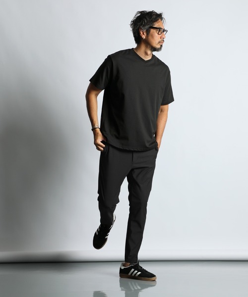 The DUFFER of ST.GEORGE(ザダファーオブセントジョージ)の「『WONDER SHAPE』OXFORD SLIM:360°全方向高伸縮『ワンダーシェイプ』吸水速乾 スリムフィットパンツ(スラックス・メンズ・ライトグレー/チャコールグレー/ブラック・MEDIUM/SMALL/X-LARGE/LARGE)」の5枚目の写真