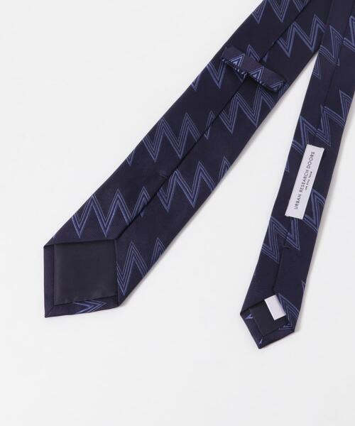 URBAN RESEARCH DOORS(アーバンリサーチドアーズ)の「LIFE STYLE TAILOR 26AW国内タイ ジグザグ1(ネクタイ・メンズ・ブラウン/ベージュ/ネイビー・-)」の9枚目の写真