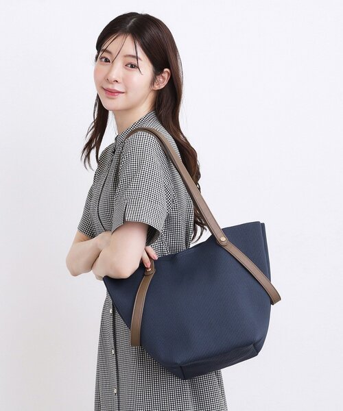 grove（グローブ）の「【2WAY】ダブルハンドルニットトート（トートバッグ・レディース・ブラック系2/ブルー系その他/ブラック・00）」の3枚目の写真
