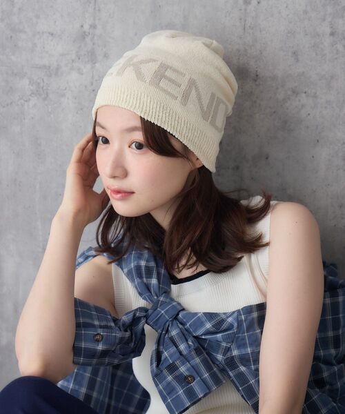 RETRO GIRL(レトロガール)の「ロゴニットビーニー(ニットキャップ/ビーニー・レディース・オフホワイト/ブラック・ONE SIZE)」の11枚目の写真