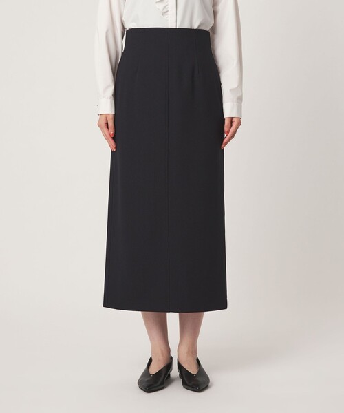 green label relaxing（グリーンレーベルリラクシング）の「［size SHORTあり］fleurie(フルリー) タイト スカート（スカート・レディース・ネイビー/ダークブラウン・SHORT/36/38）」の9枚目の写真