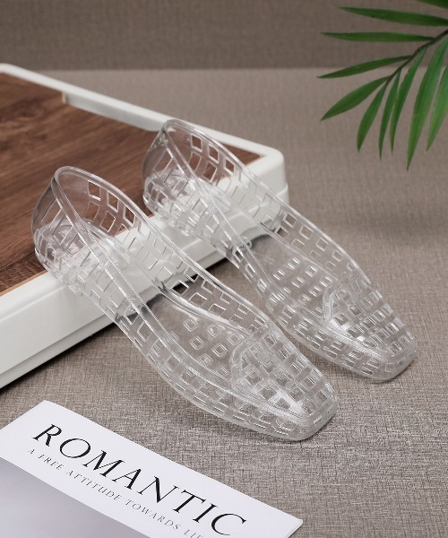 WEGO(ウィゴー)の「【jelly shoes】26夏最新トレンド!ジェリーローファーサンダル(サンダル・レディース・ブラック/ゴールド/その他1/シルバー・MEDIUM/LARGE)」の16枚目の写真