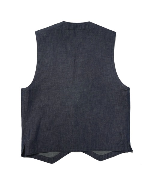 BEN DAVIS(ベンデイビス)の「Denim Vest 〈Ben Davis Signature collection Curated by POGGY〉/デニムベスト 3ピース対応(ベスト・メンズ・インディゴブルー・X-LARGE/LARGE/MEDIUM)」の2枚目の写真