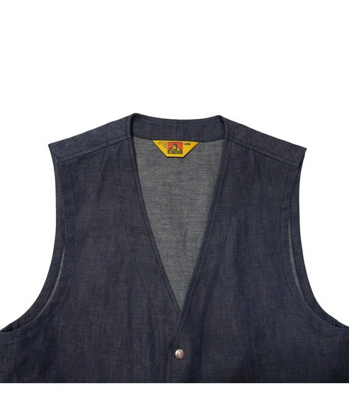 BEN DAVIS(ベンデイビス)の「Denim Vest 〈Ben Davis Signature collection Curated by POGGY〉/デニムベスト 3ピース対応(ベスト・メンズ・インディゴブルー・X-LARGE/LARGE/MEDIUM)」の5枚目の写真