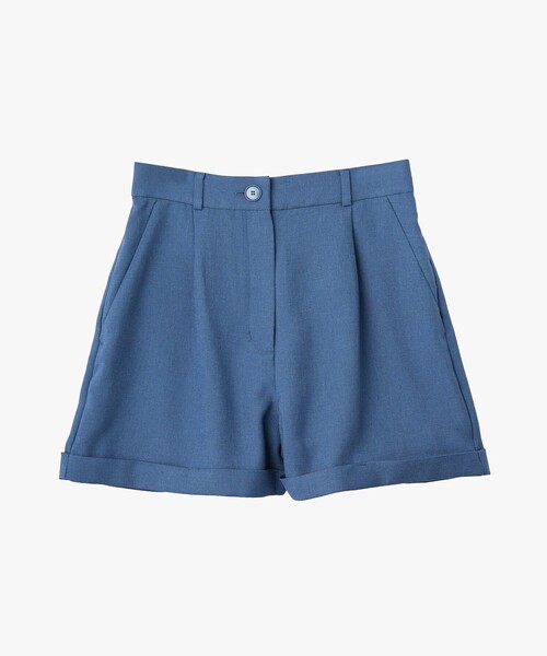 To b. by agnes b.(トゥービーバイアニエスベー)の「オックスフォード ショートパンツ(その他パンツ・レディース・ネイビー・36/40/38)」の2枚目の写真