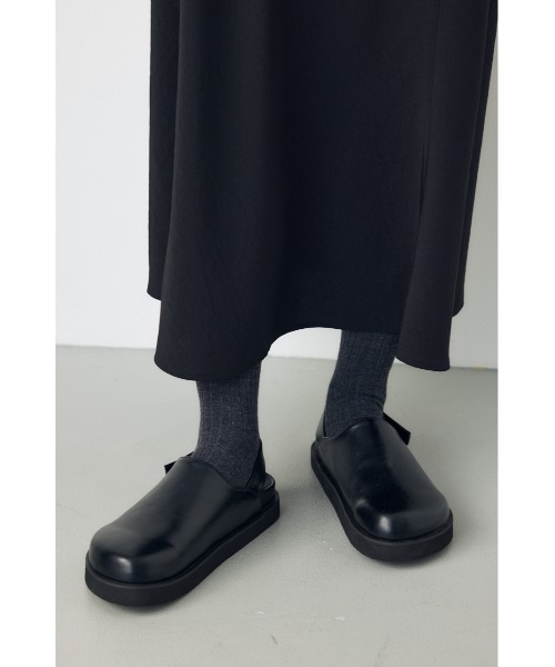 AZUL by moussy(アズールバイマウジー)の「バックベルトサボ 靴(ブーツ・レディース・ブラック・LL/LARGE/MEDIUM/SMALL)」の10枚目の写真