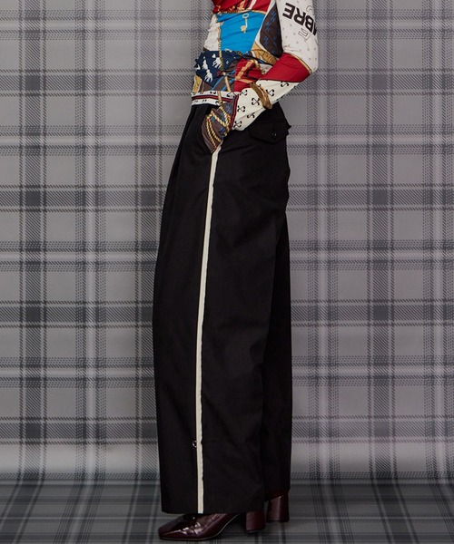 MAISON SPECIAL(メゾンスペシャル)の「Wide Straight Chino Pants/ワイドストレートチノパンツ(その他パンツ・レディース・ブラック/ベージュ・36/38)」の2枚目の写真