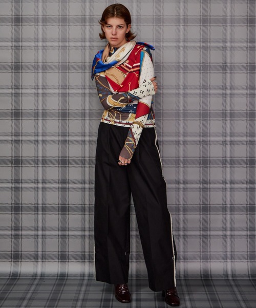 MAISON SPECIAL(メゾンスペシャル)の「Wide Straight Chino Pants/ワイドストレートチノパンツ(その他パンツ・レディース・ブラック/ベージュ・36/38)」の7枚目の写真