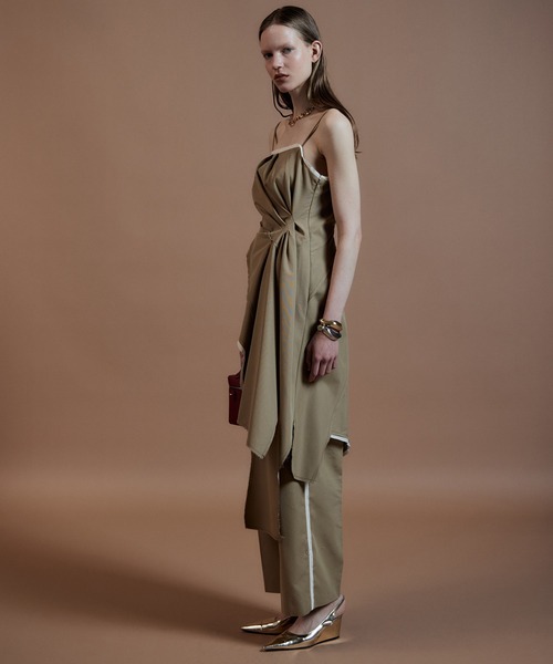 MAISON SPECIAL(メゾンスペシャル)の「Wide Straight Chino Pants/ワイドストレートチノパンツ(その他パンツ・レディース・ブラック/ベージュ・36/38)」の22枚目の写真