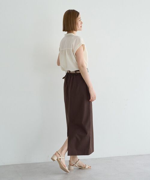 YECCA VECCA(イェッカヴェッカ)の「タイトロングスカート(スカート・レディース・ベージュ/ブラック/ブラウン・M/S)」の5枚目の写真