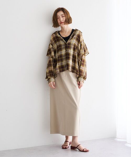 YECCA VECCA(イェッカヴェッカ)の「タイトロングスカート(スカート・レディース・ベージュ/ブラック/ブラウン・M/S)」の16枚目の写真