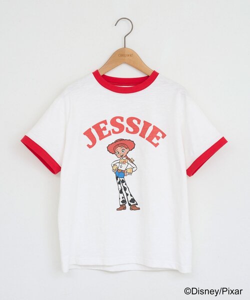 CIAOPANIC(チャオパニック)の「【TOY STORY/トイ・ストーリー】アソートプリントリンガーTシャツ(Tシャツ/カットソー・レディース・イエロー/レッド/キャメル/グリーン・FREE)」の10枚目の写真