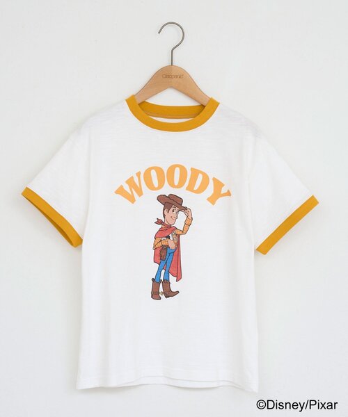 CIAOPANIC(チャオパニック)の「【TOY STORY/トイ・ストーリー】アソートプリントリンガーTシャツ(Tシャツ/カットソー・レディース・イエロー/レッド/キャメル/グリーン・FREE)」の9枚目の写真