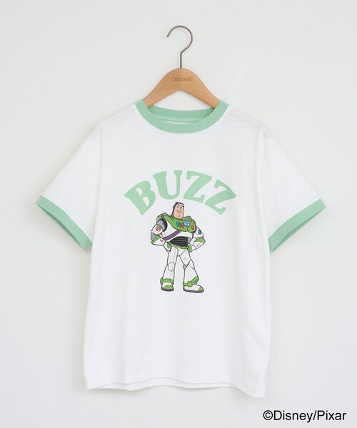 CIAOPANIC(チャオパニック)の「【TOY STORY/トイ・ストーリー】アソートプリントリンガーTシャツ(Tシャツ/カットソー・レディース・イエロー/レッド/キャメル/グリーン・FREE)」の8枚目の写真