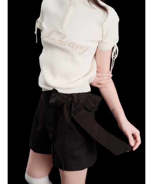 andwang(アンドワン)の「Ribbon Tie Arrange Shorts(スカート・レディース・チェック/ベージュ/ブラック・SMALL/MEDIUM)」の22枚目の写真