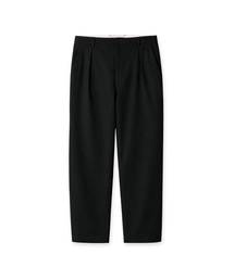 ONE-TUCK CHINO PANTS (BLACK)
