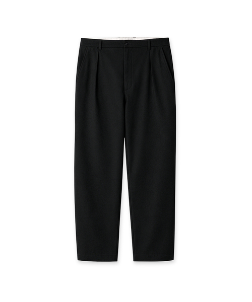 EDINBURGH CLUB(エディンバラクラブ)の「ONE-TUCK CHINO PANTS (BLACK)(その他パンツ・メンズ・ブラック・SMALL/MEDIUM/LARGE)」の1枚目の写真