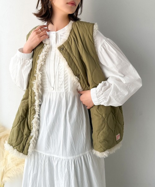 Classical Evon（クラシカルエヴォン）の「【Classical Evon】綿100素材で快適な着心地♪ティアード切り替えが美しく着映える 変形ピンタックワンピース（ワンピース・レディース・ベージュ/オフホワイト/ブラウン/ブラック・SMALL/LARGE/X-LARGE/MEDIUM）」の14枚目の写真