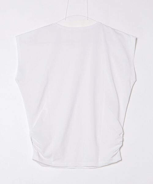 Julier Yoga and Relax（ジュリエヨガアンドリラックス）の「Julier (定番)Ecocoフレンチスリーブトップス（Tシャツ/カットソー・レディース・ブラック/ブラウン/ラベンダー/ホワイト・0/1）」の7枚目の写真