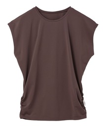 PR01.（ピーアールワン）の「Julier (定番)Ecocoフレンチスリーブトップス（Tシャツ/カットソー）」