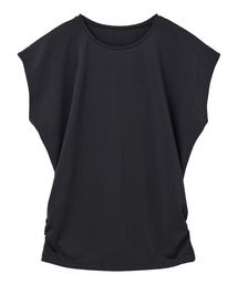 PR01.（ピーアールワン）の「Julier (定番)Ecocoフレンチスリーブトップス（Tシャツ/カットソー）」