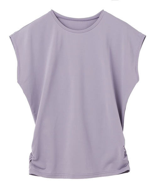 Julier Yoga and Relax（ジュリエヨガアンドリラックス）の「Julier (定番)Ecocoフレンチスリーブトップス（Tシャツ/カットソー・レディース・ブラック/ブラウン/ラベンダー/ホワイト・0/1）」の13枚目の写真
