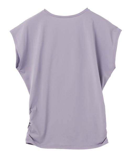 Julier Yoga and Relax（ジュリエヨガアンドリラックス）の「Julier (定番)Ecocoフレンチスリーブトップス（Tシャツ/カットソー・レディース・ブラック/ブラウン/ラベンダー/ホワイト・0/1）」の14枚目の写真