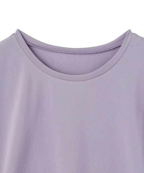 Julier Yoga and Relax（ジュリエヨガアンドリラックス）の「Julier (定番)Ecocoフレンチスリーブトップス（Tシャツ/カットソー・レディース・ブラック/ブラウン/ラベンダー/ホワイト・0/1）」の15枚目の写真