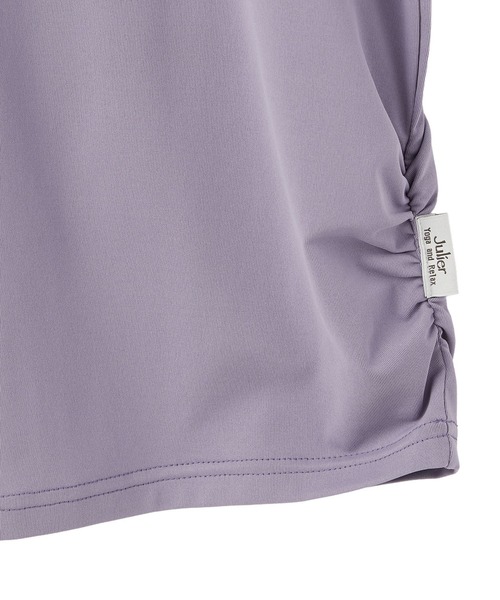 Julier Yoga and Relax（ジュリエヨガアンドリラックス）の「Julier (定番)Ecocoフレンチスリーブトップス（Tシャツ/カットソー・レディース・ブラック/ブラウン/ラベンダー/ホワイト・0/1）」の17枚目の写真