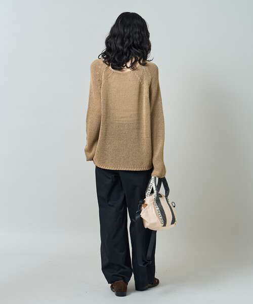 FREAK'S STORE(フリークスストア)の「オーバーサイズ メッシュニットプルオーバー/ ルーズ シアーニット(ニット/セーター・レディース・オフホワイト/チャコール/ベージュ・フリ-)」の14枚目の写真