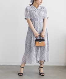 CLETTE（クレット）の「シアーチェックプリーツワンピース（ワンピース）」