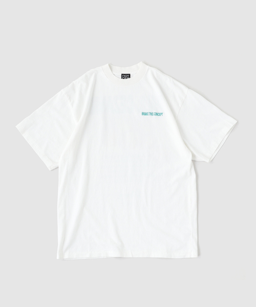 417 EDIFICE(フォーワンセブンエディフィス)の「NOT OEM CEZANNE APPLE TEE(Tシャツ/カットソー・メンズ・ホワイト/ブラック・MEDIUM/LARGE)」の1枚目の写真