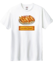 NIPOP（ニポップ）の「NIPOP（ニポップ） 半袖Tシャツ メンズ 餃子 中華料理 イラスト ロゴ プリント Tシャツ 半袖 カットソー トップス インバウンド お土産 レディース ユニセックス（Tシャツ/カットソー）」