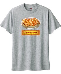 NIPOP（ニポップ）の「NIPOP（ニポップ） 半袖Tシャツ メンズ 餃子 中華料理 イラスト ロゴ プリント Tシャツ 半袖 カットソー トップス インバウンド お土産 レディース ユニセックス（Tシャツ/カットソー）」