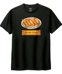 NIPOP（ニポップ）の「NIPOP（ニポップ） 半袖Tシャツ メンズ 餃子 中華料理 イラスト ロゴ プリント Tシャツ 半袖 カットソー トップス インバウンド お土産 レディース ユニセックス（Tシャツ/カットソー）」