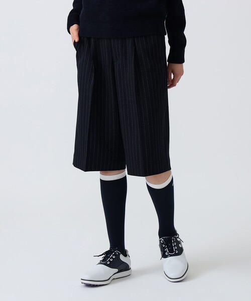 BEAMS GOLF(ビームスゴルフ)の「PURPLE LABEL / 膝下丈 ストレッチ キュロットパンツ(その他パンツ・レディース・ベージュ/ネイビー/グレー・SMALL/MEDIUM/LARGE)」の3枚目の写真