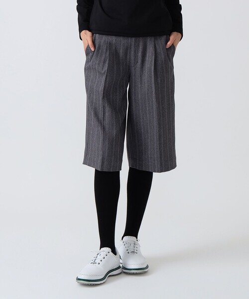 BEAMS GOLF(ビームスゴルフ)の「PURPLE LABEL / 膝下丈 ストレッチ キュロットパンツ(その他パンツ・レディース・ベージュ/ネイビー/グレー・SMALL/MEDIUM/LARGE)」の7枚目の写真
