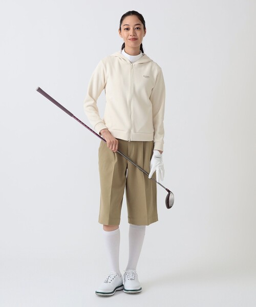 BEAMS GOLF(ビームスゴルフ)の「PURPLE LABEL / 膝下丈 ストレッチ キュロットパンツ(その他パンツ・レディース・ベージュ/ネイビー/グレー・SMALL/MEDIUM/LARGE)」の13枚目の写真